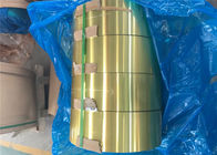 Papel de aluminio hidrofílico de epoxy del oro H22 para el radiador del aire acondicionado